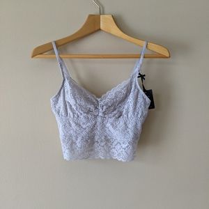 Abercrombie and Fitch Grey Lace Bralette NWT